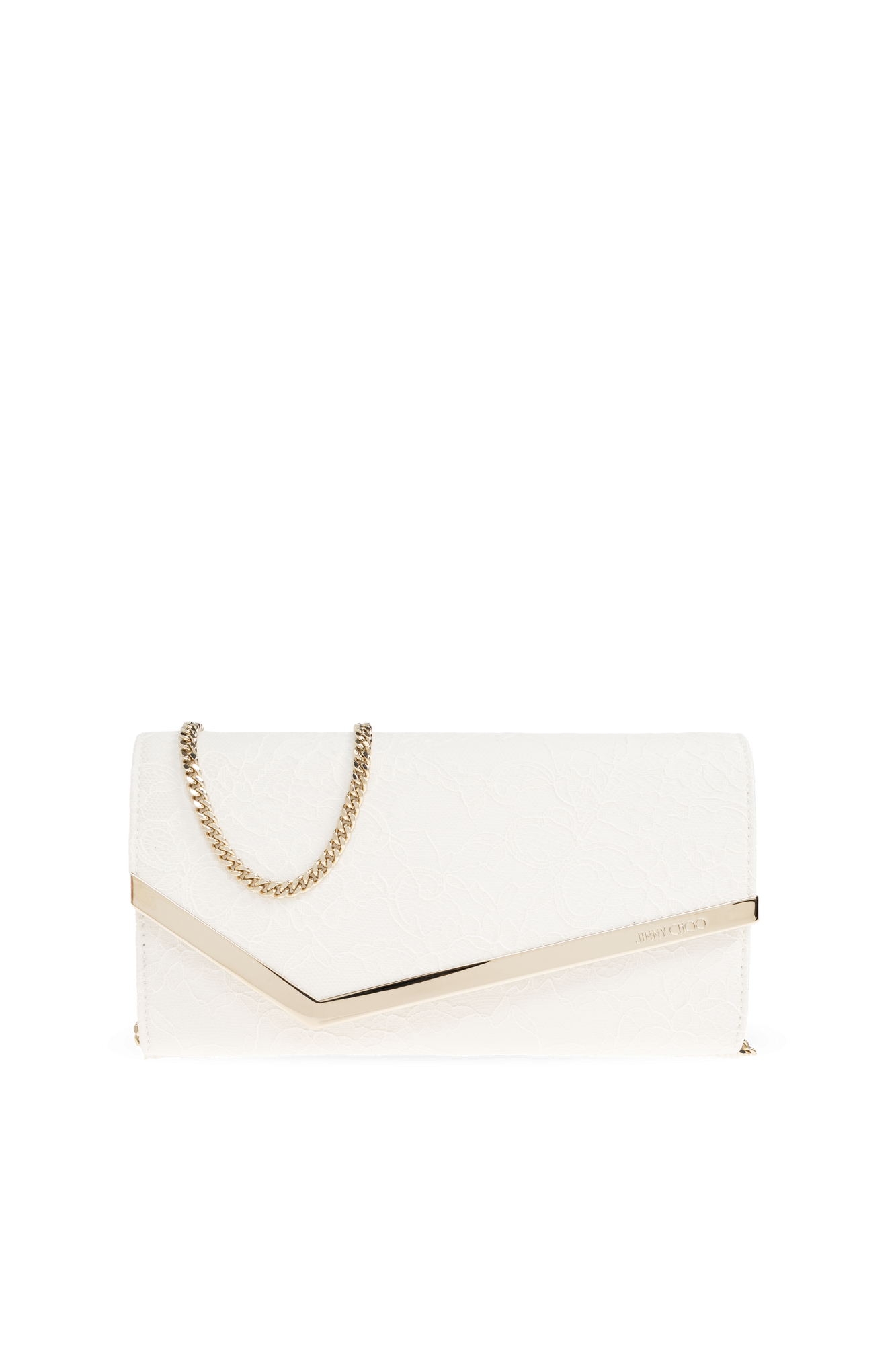 Jimmy Choo Kopertówka `Emmie`, Kobiety, Biały