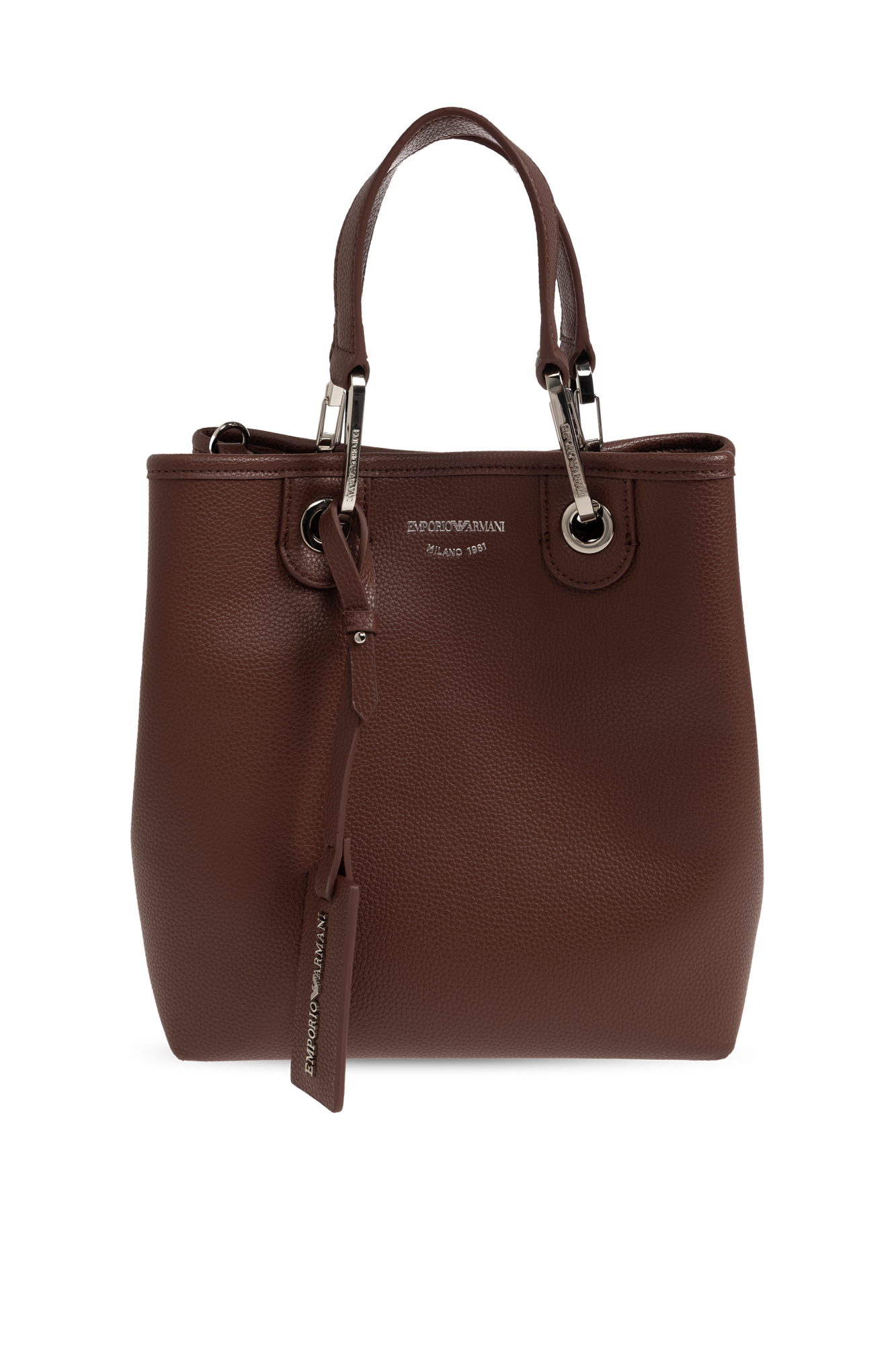 Emporio Armani Torba Z Nadrukowanym Logo, Kobiety, Brązowy