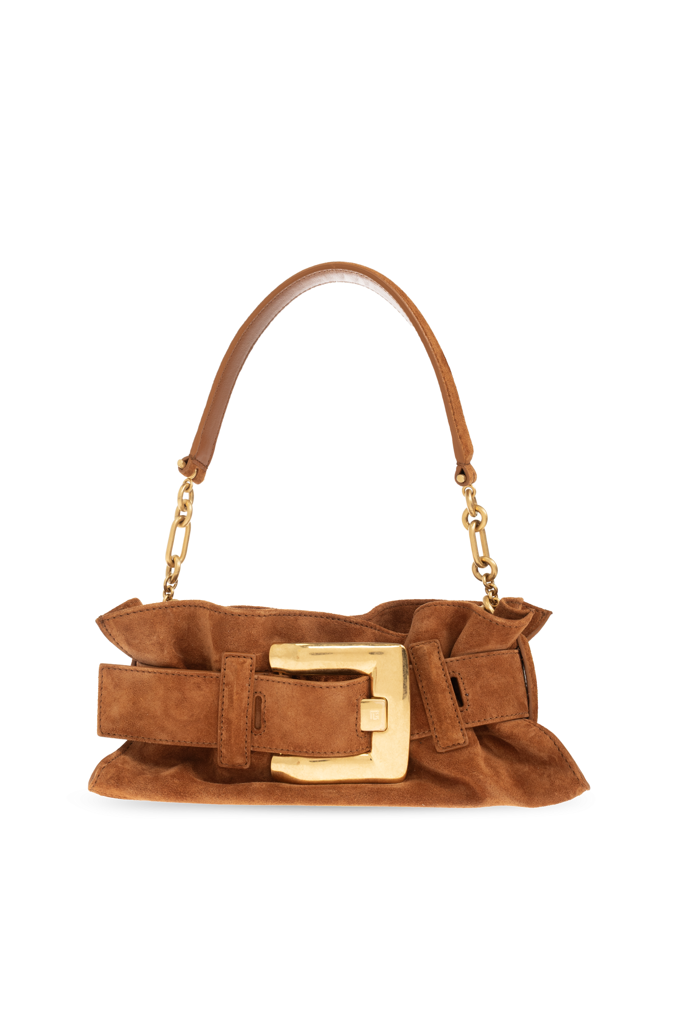 Balmain Torba Na Ramię ‘Baguette’, Kobiety, Brązowy
