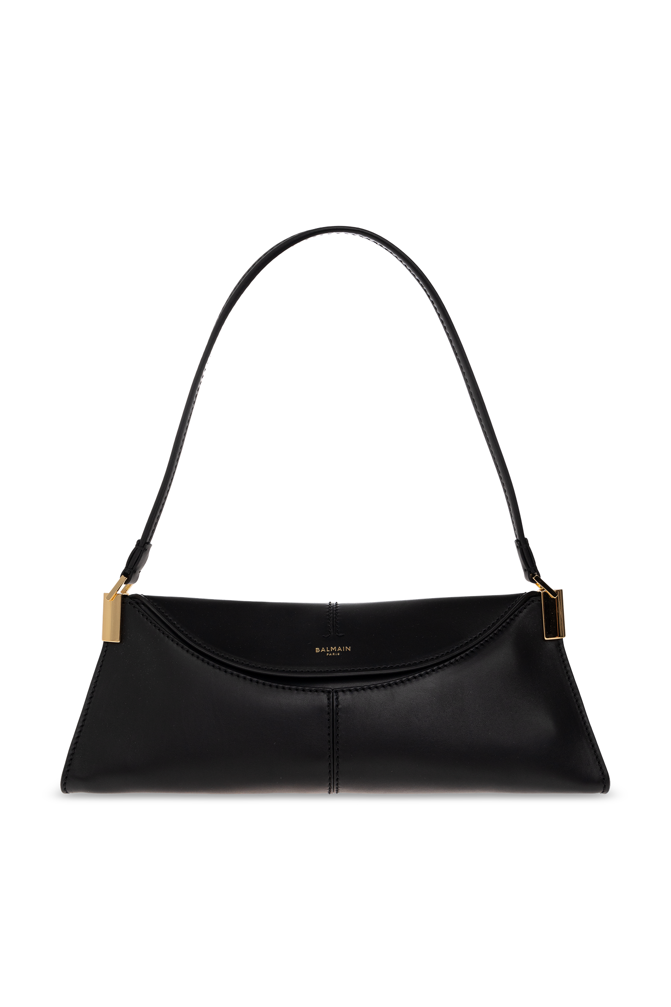 Balmain Skórzana Torba ‘64-83 Small’, Kobiety, Czarny