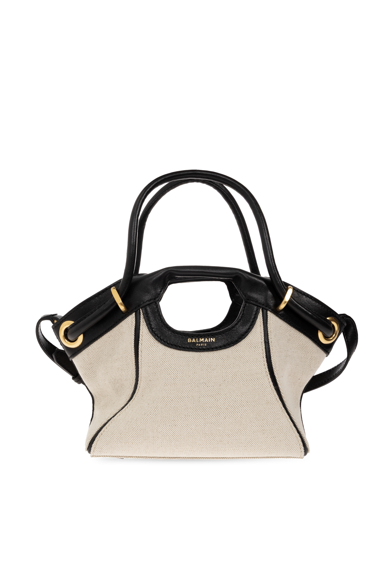 Balmain Torba Z Nadrukowanym Logo, Kobiety, Beżowy
