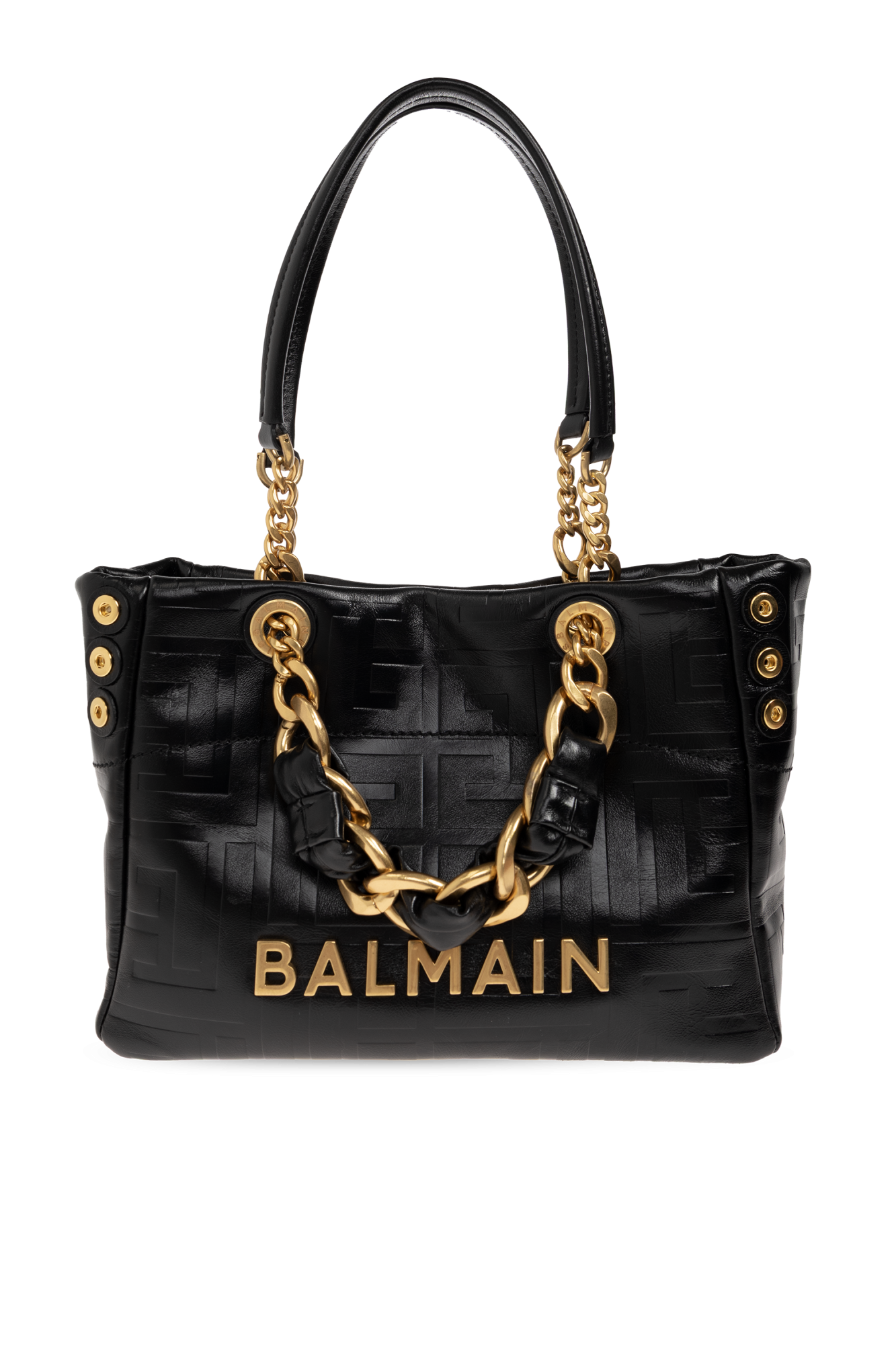 Balmain Torba `Small 1945 Soft`, Kobiety, Czarny