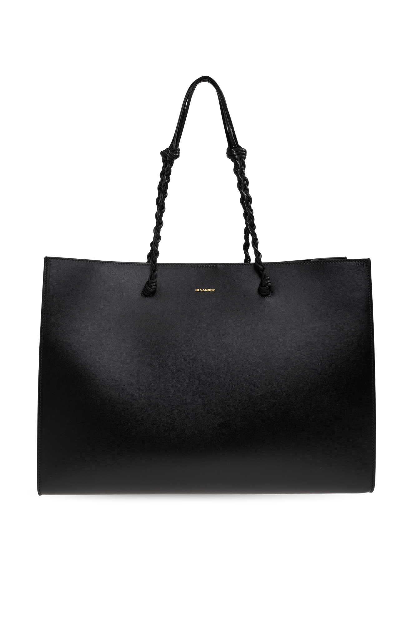 JIL SANDER Skórzna Torba Typu `shopper`, Kobiety, Czarny