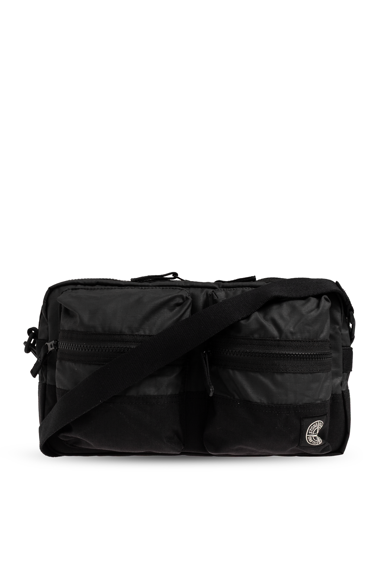 Stone Island Torba Z Naszywką Z Logo, Mężczyźni, Czarny