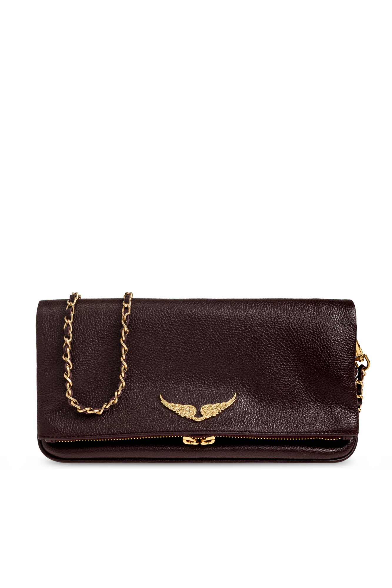 Zadig & Voltaire Skórzana Torba ‘Rock’, Kobiety, Fioletowy