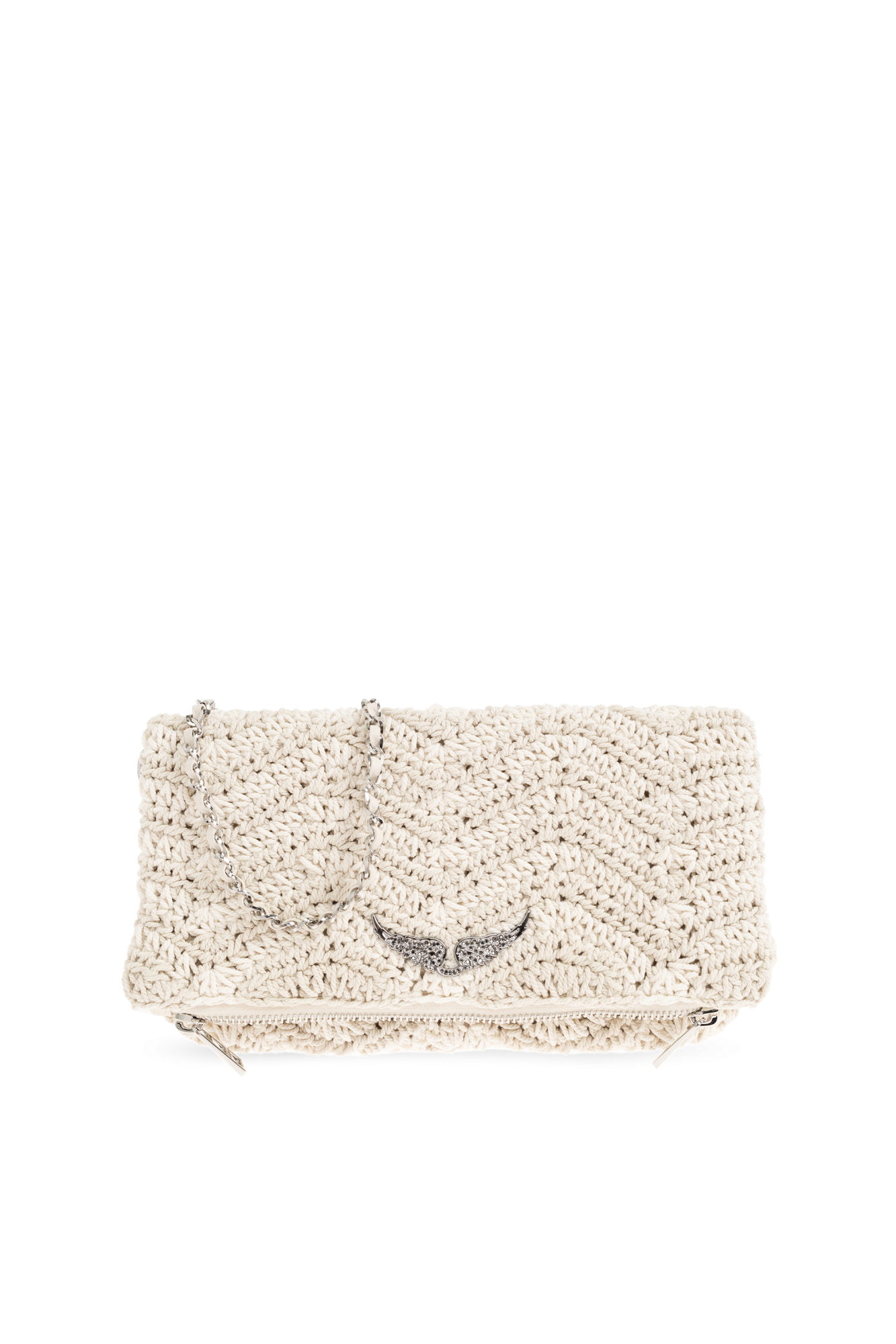 Zadig & Voltaire Torba ‘Rock Macramé’, Kobiety, Kremowy