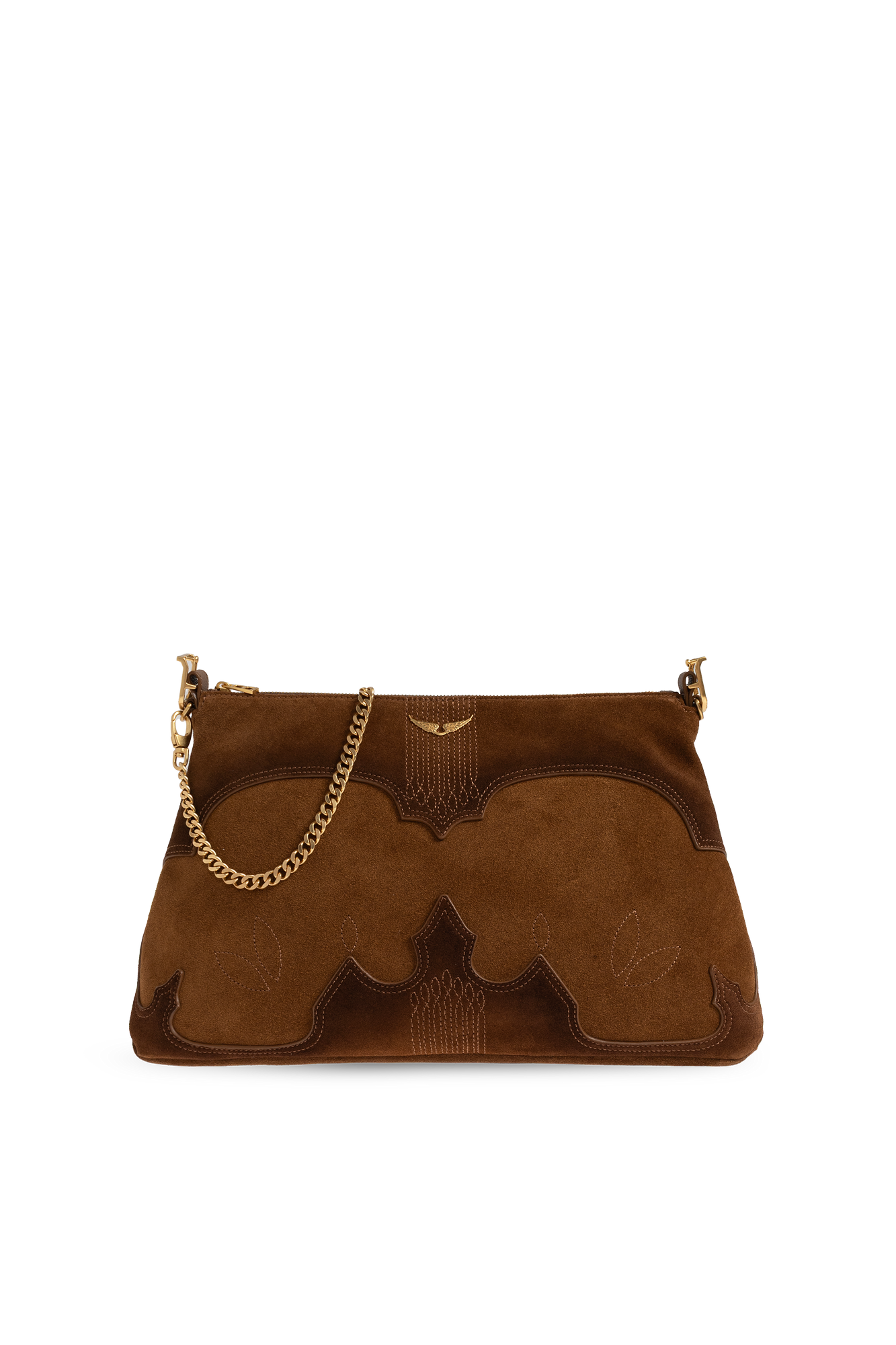 Zadig & Voltaire Zamszowa Torba ‘Jim’, Kobiety, Brązowy