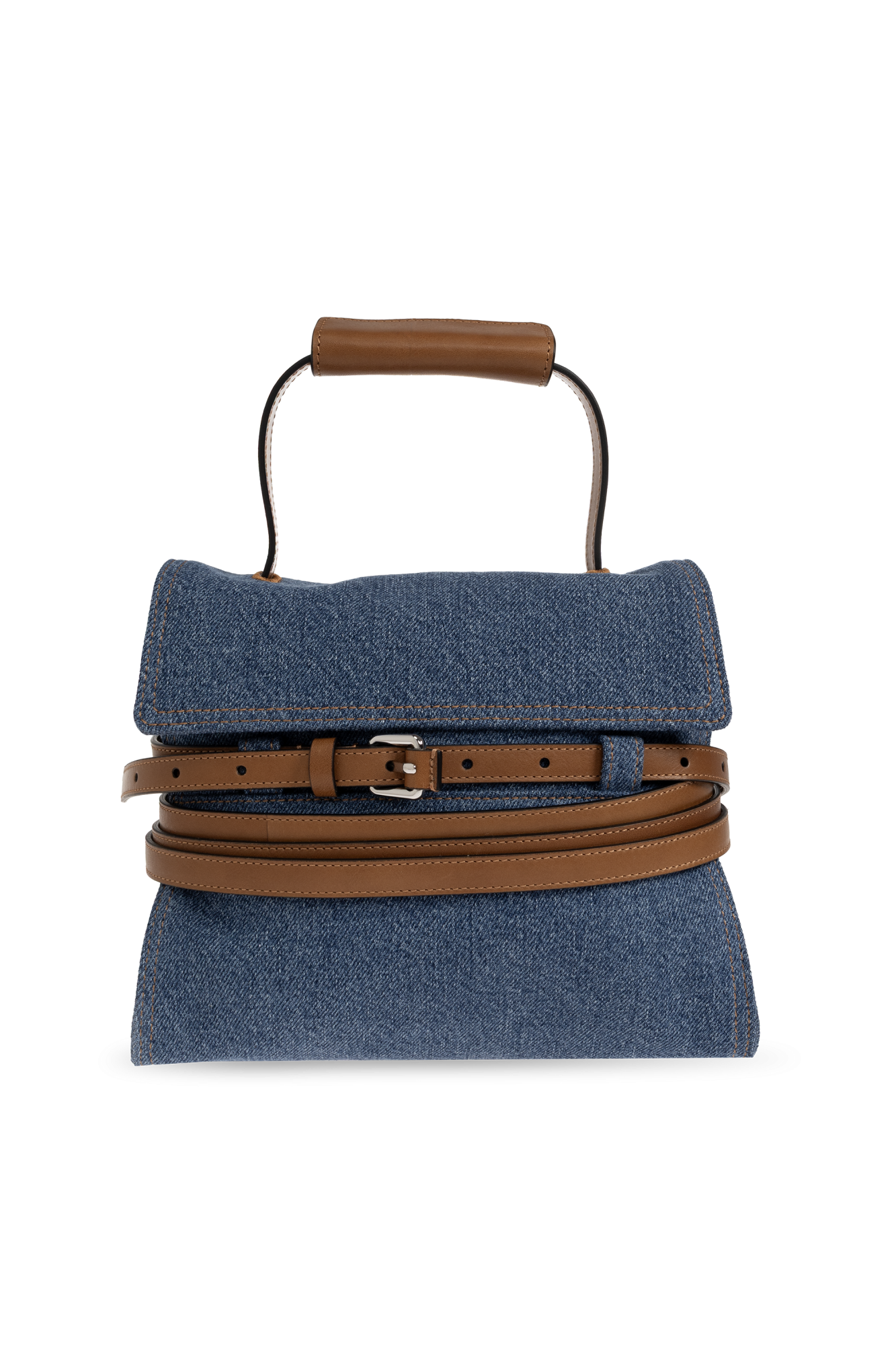 Moschino Jeansowa Torba `Tie Me`, Kobiety, Niebieski