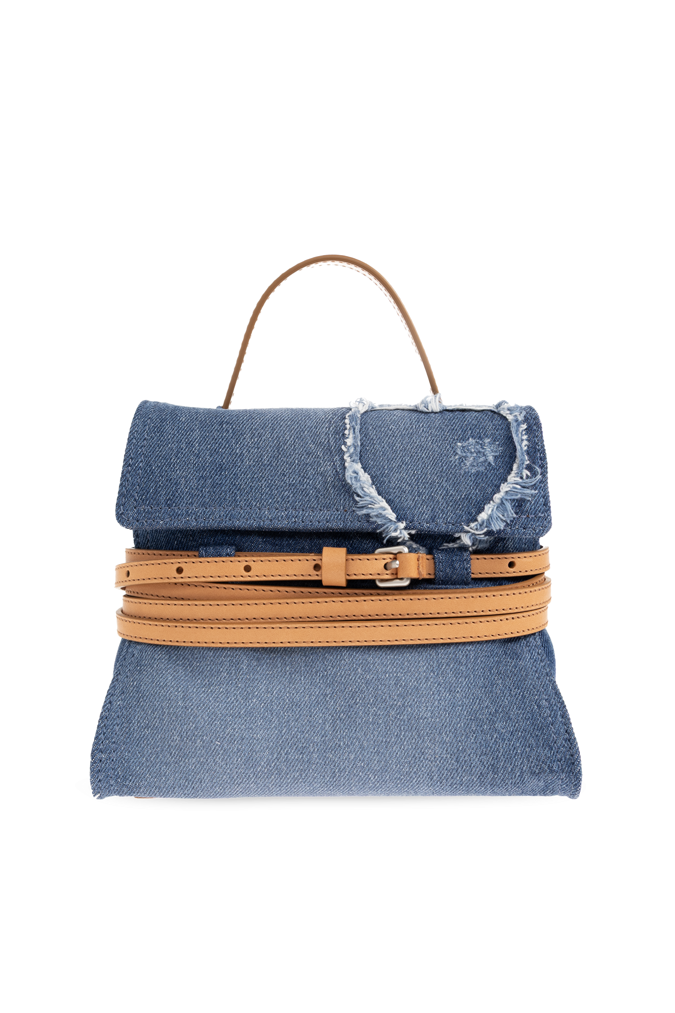 Moschino Jeansowa Torba Do Ręki, Kobiety, Niebieski