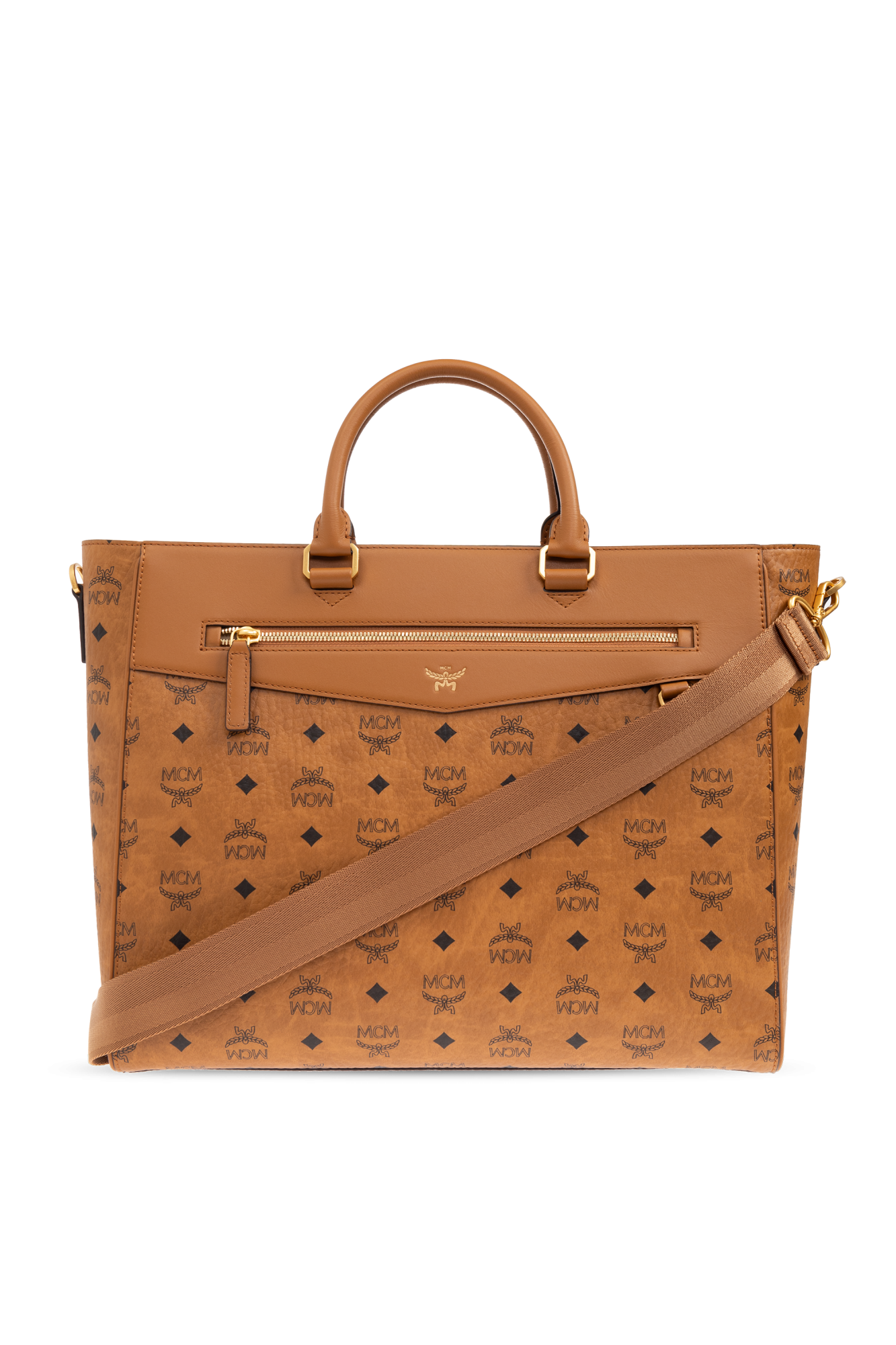 MCM Torba `Diamond Large` Typu `shopper`, Mężczyźni, Brązowy