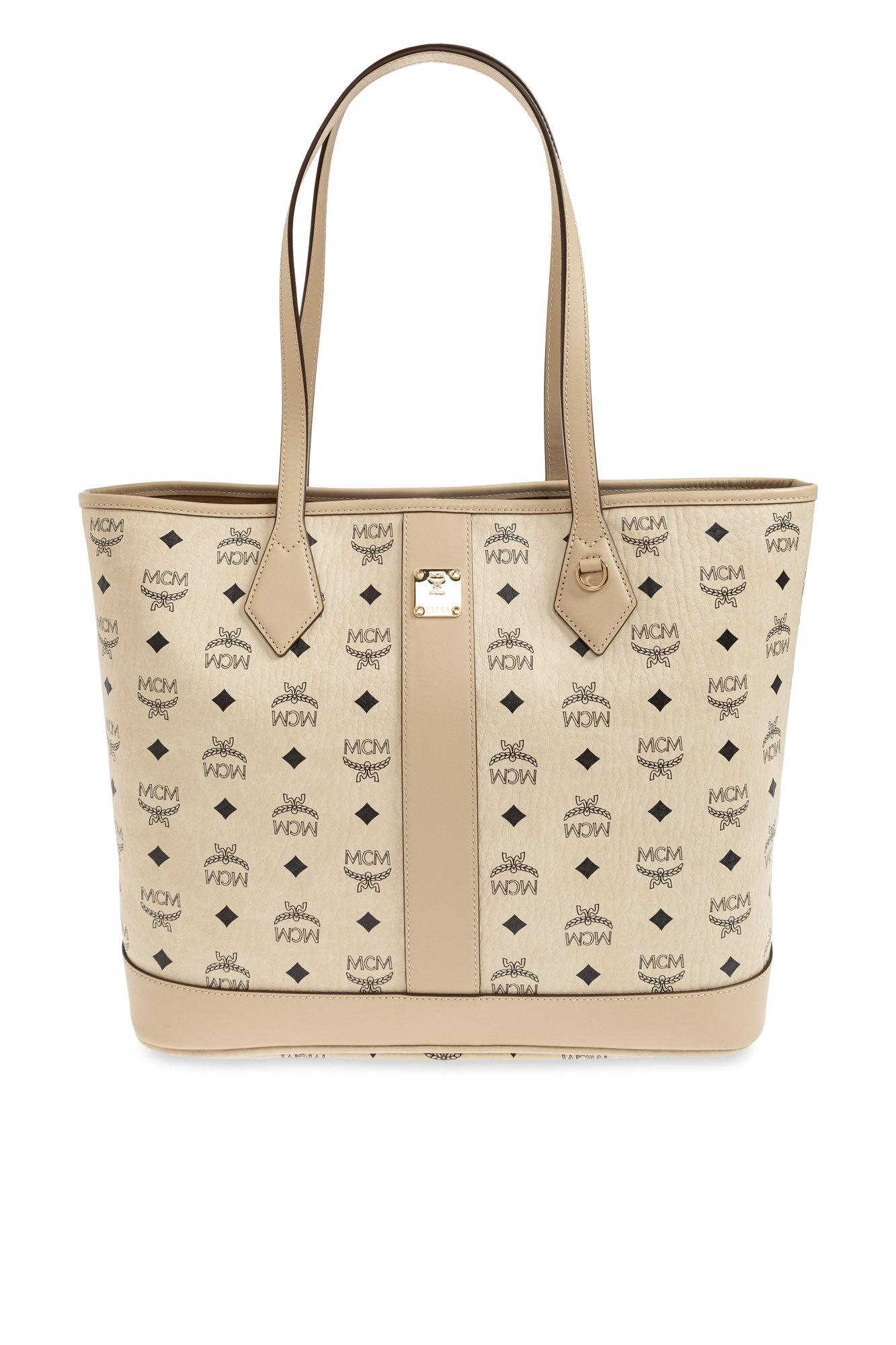 MCM Torba `New Liz Medium`, Kobiety, Kremowy