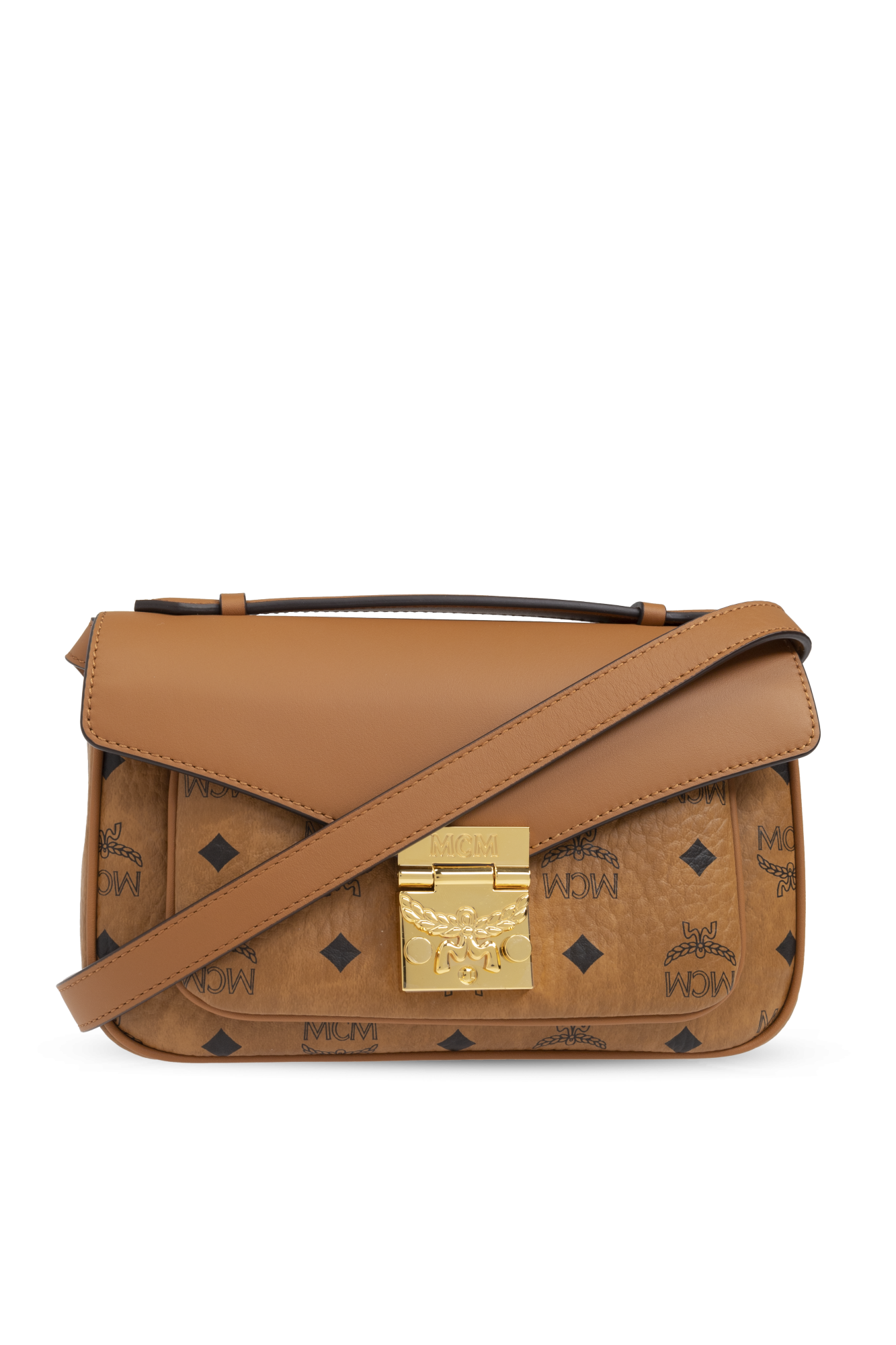 MCM Torba Na Ramię Z Monogramem, Kobiety, Brązowy