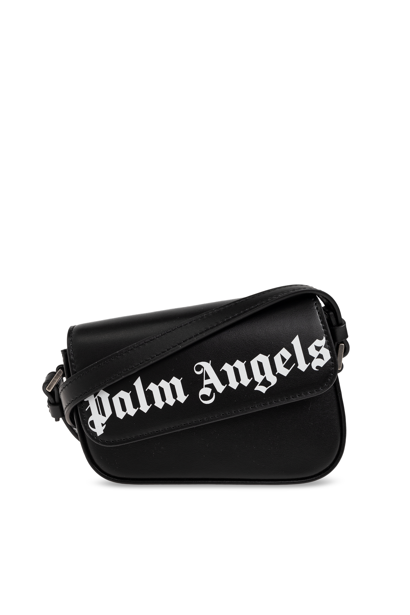 Palm Angels Skórzana Torba ‘Crash’, Kobiety, Czarny