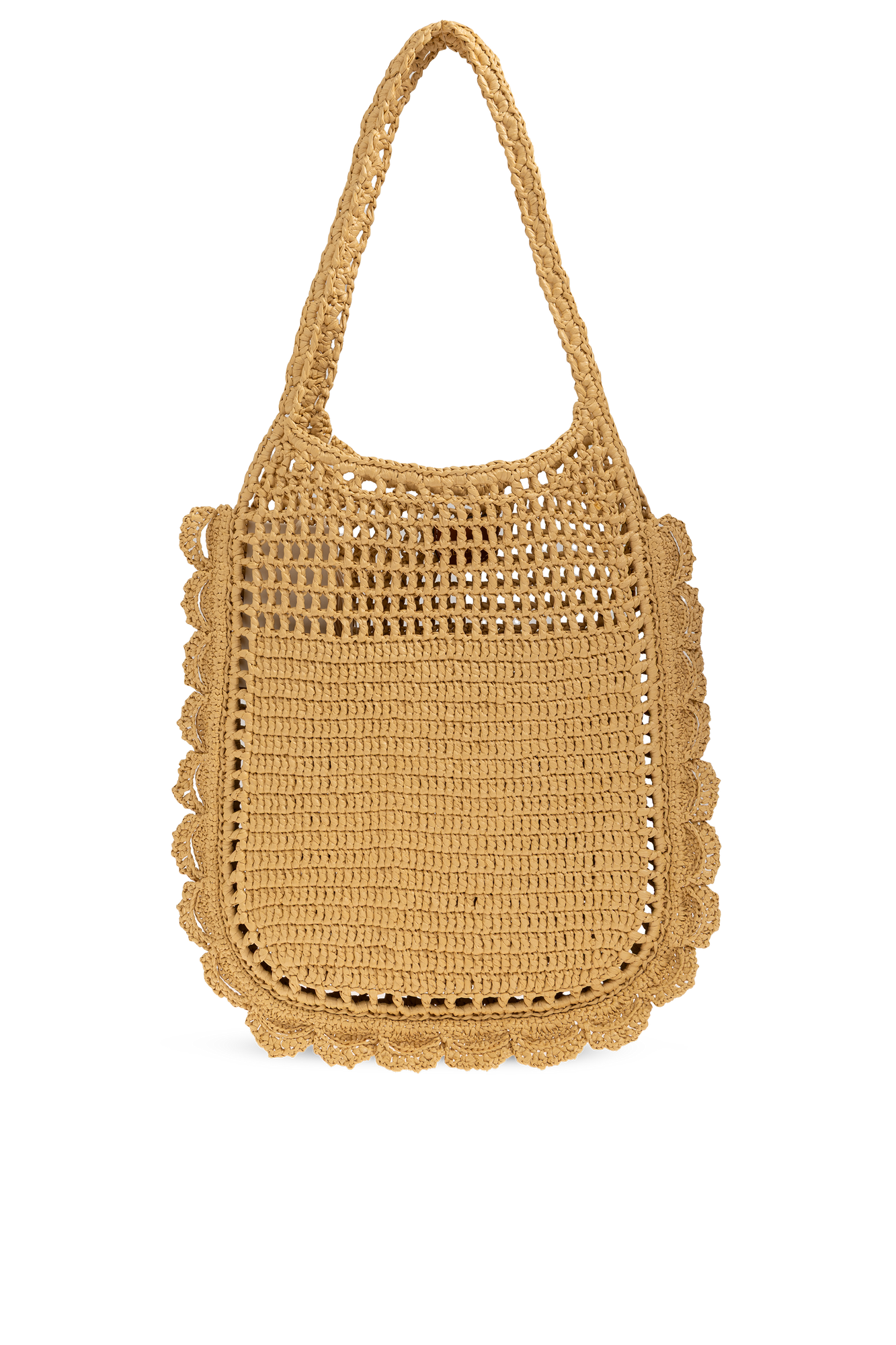 Ulla Johnson Torba `Marina Raffia Flat Tote`, Kobiety, Beżowy