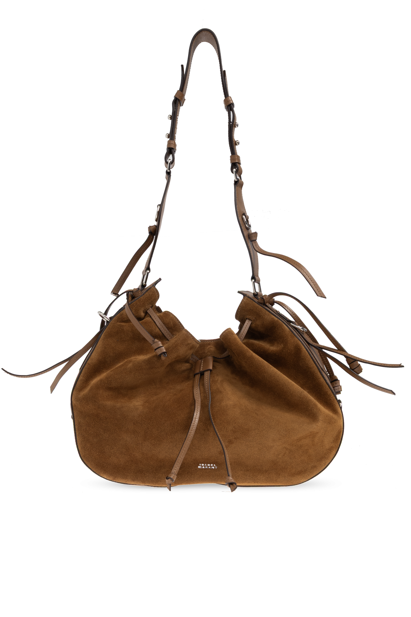 Isabel Marant Zamszowa Torba Na Ramię  ‘Bolton Hobo’, Kobiety, Brązowy