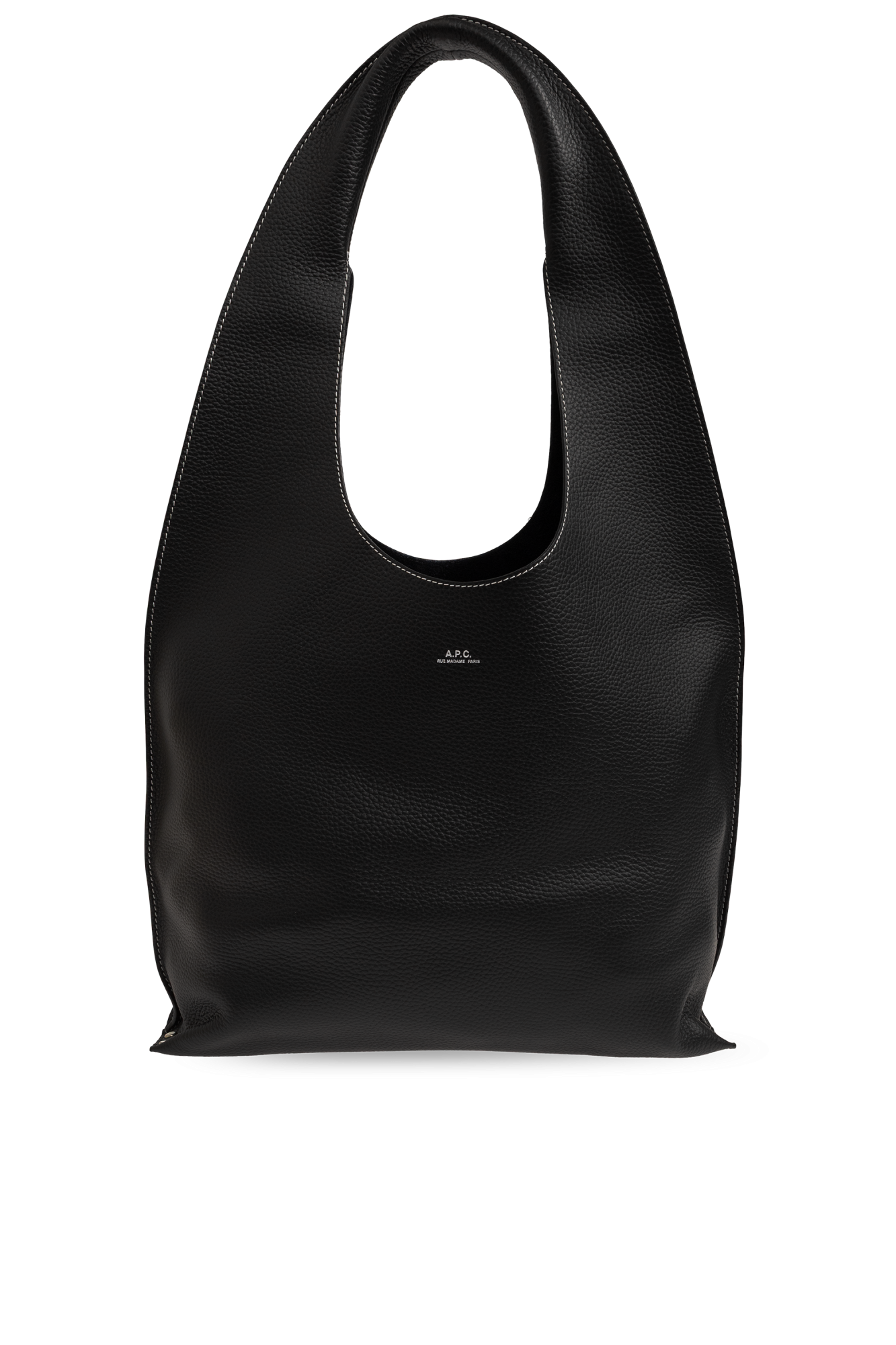 A.P.C. Skórzana Torba `Naige`, Kobiety, Czarny