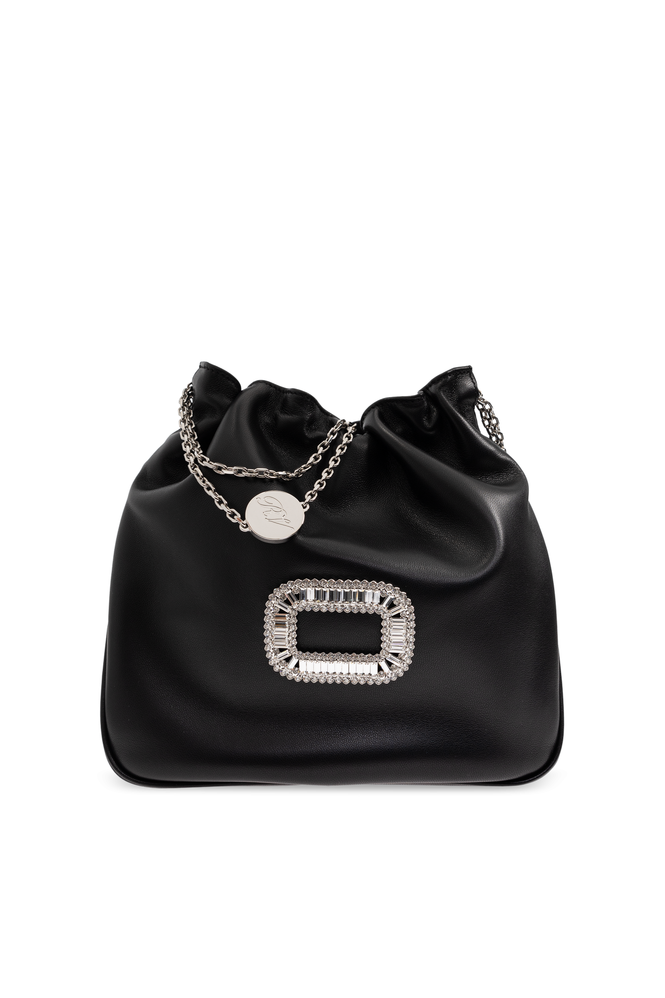 Roger Vivier Skórzana Torba, Kobiety, Czarny