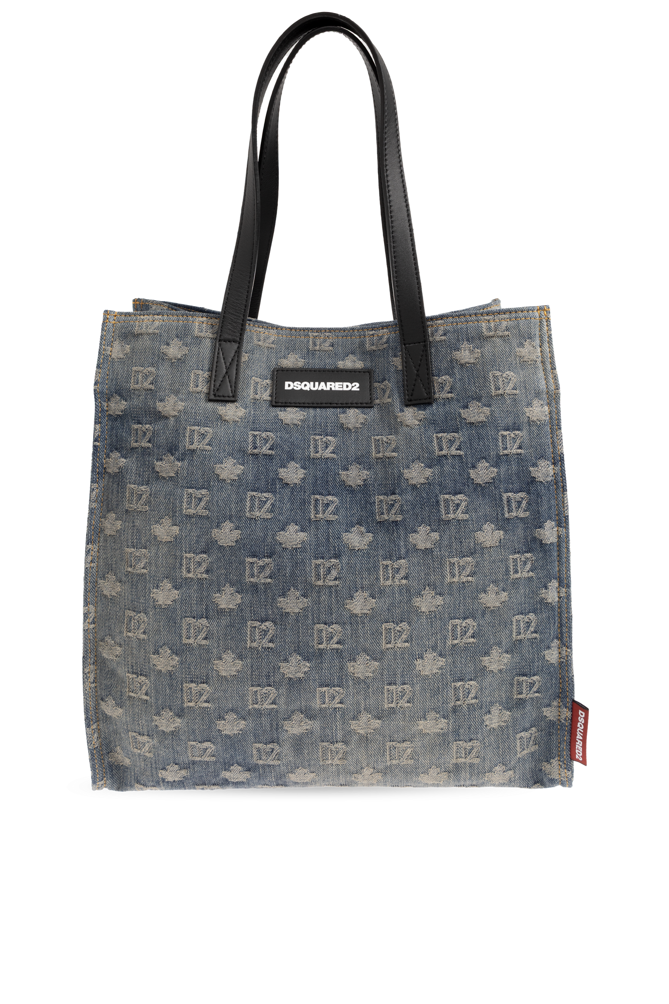 Dsquared2 Jeansowa Torba Z Monogramem, Mężczyźni, Niebieski