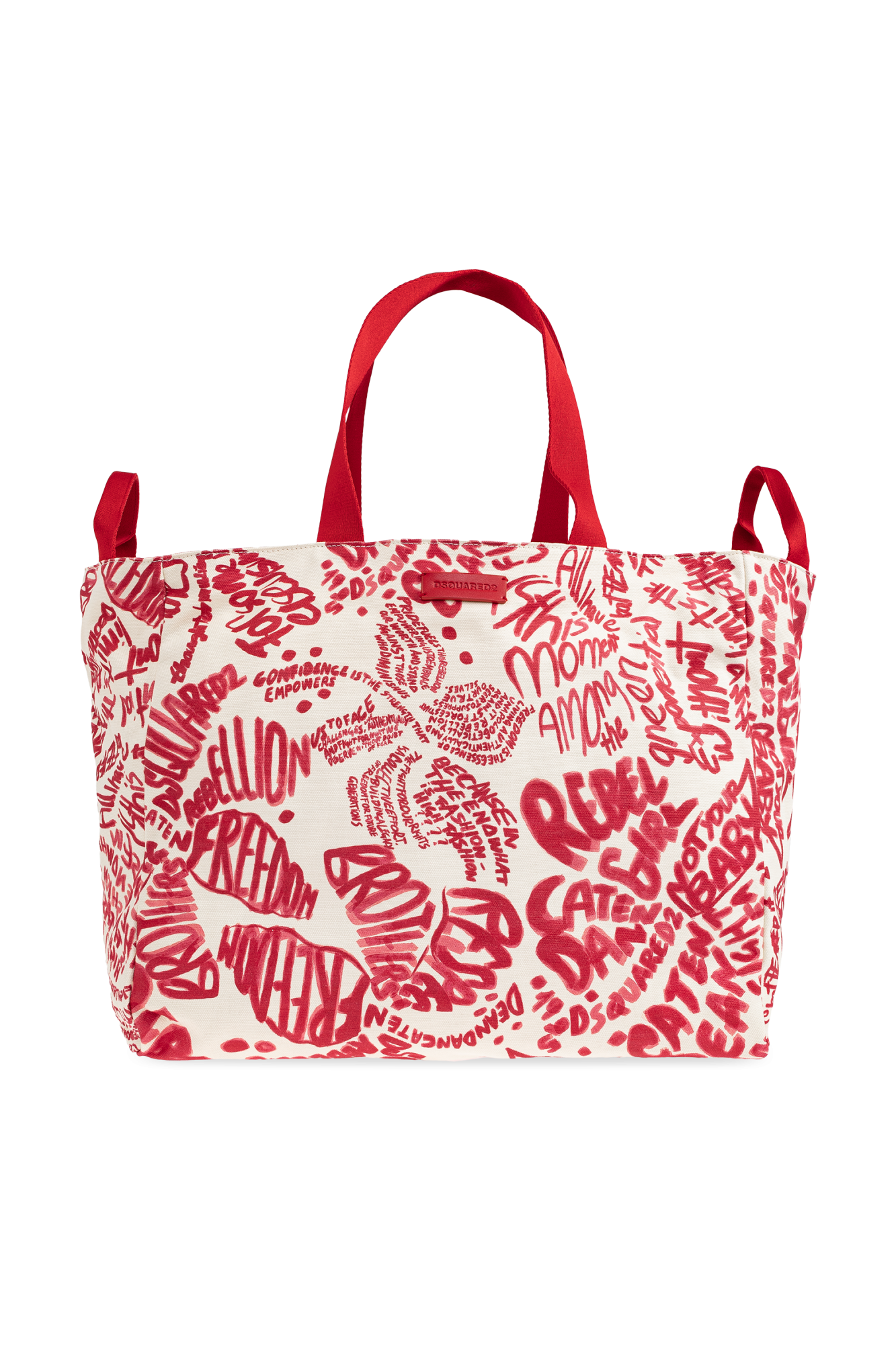 Dsquared2 Torba Z Nadrukiem Typu ‘Shopper’, Kobiety, Czerwony