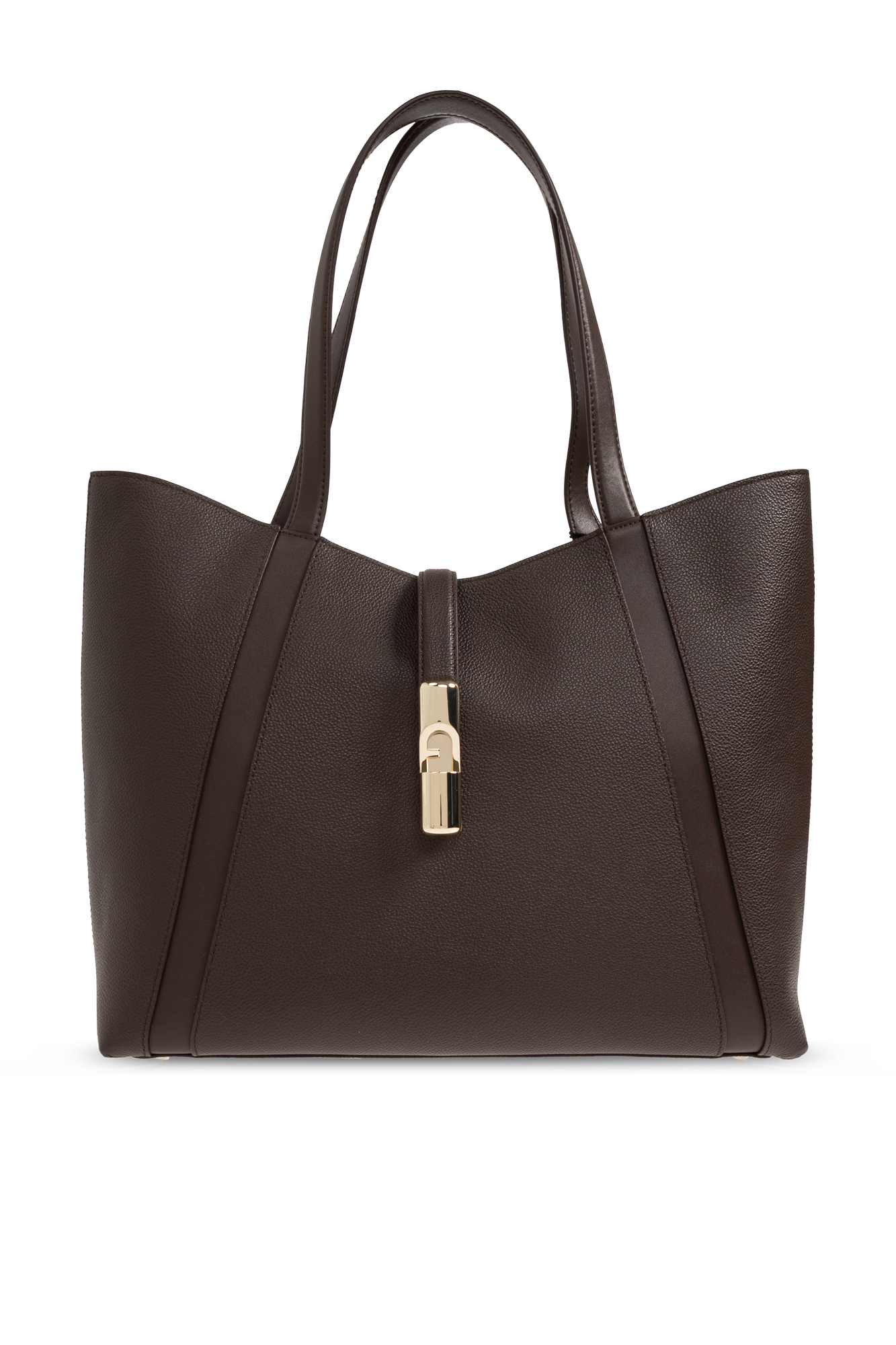 Furla Skórzana Torba ‘Goccia L’, Kobiety, Brązowy
