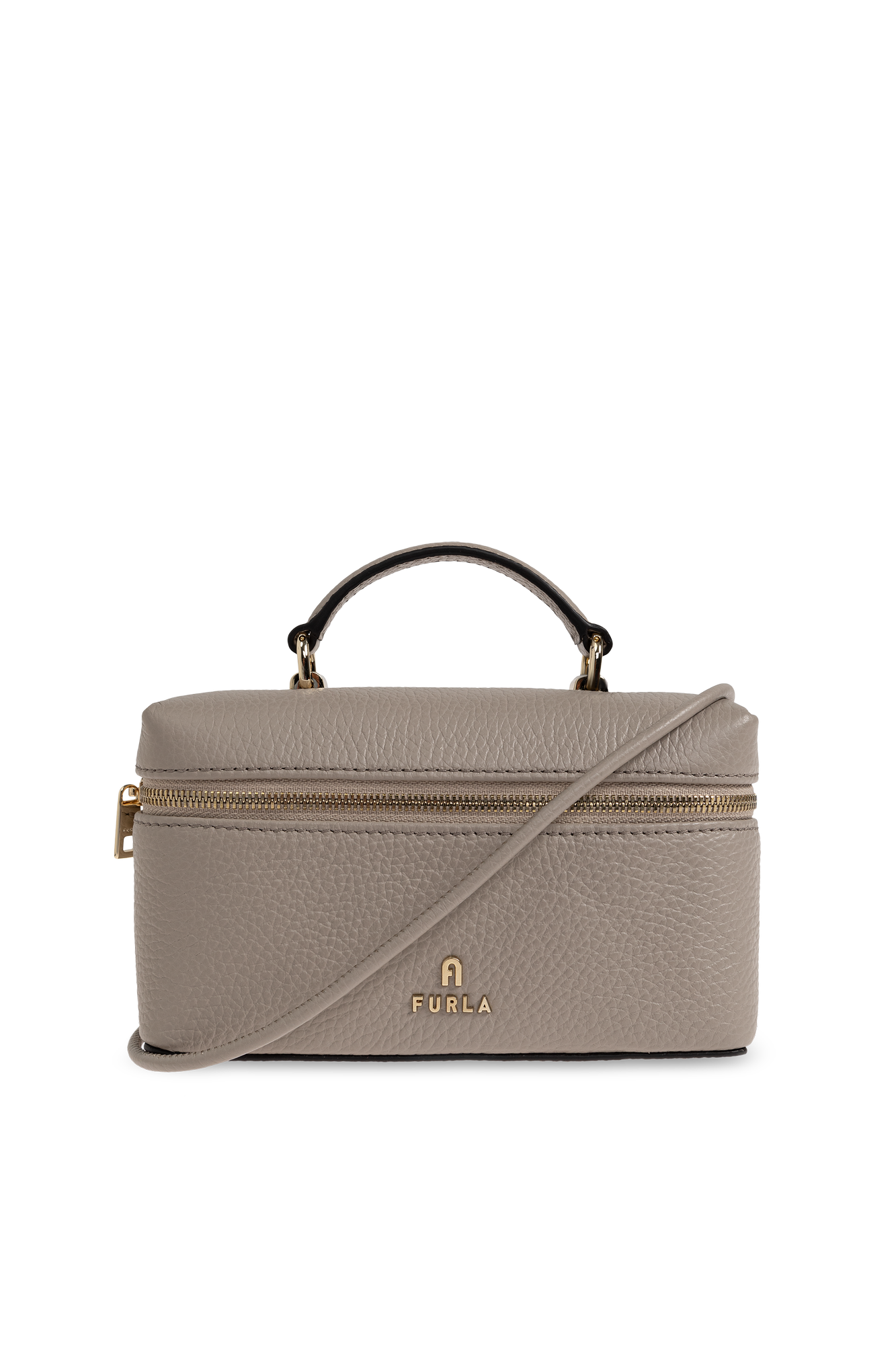 Furla Skórzana Torba ‘Camelia Micro’, Kobiety, Beżowy