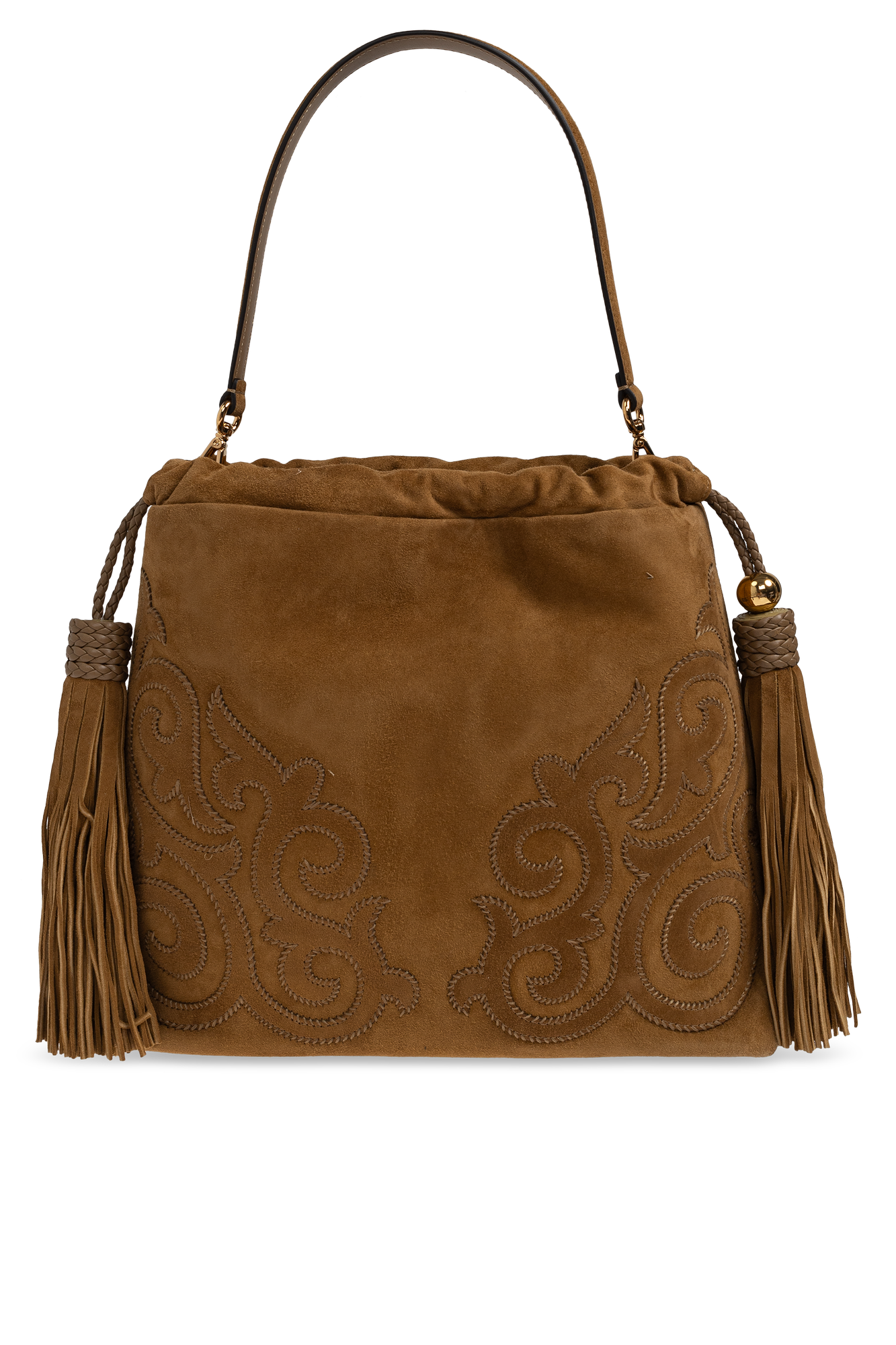 Etro Zamszowa Torba ‘Kalispera Medium’, Kobiety, Brązowy