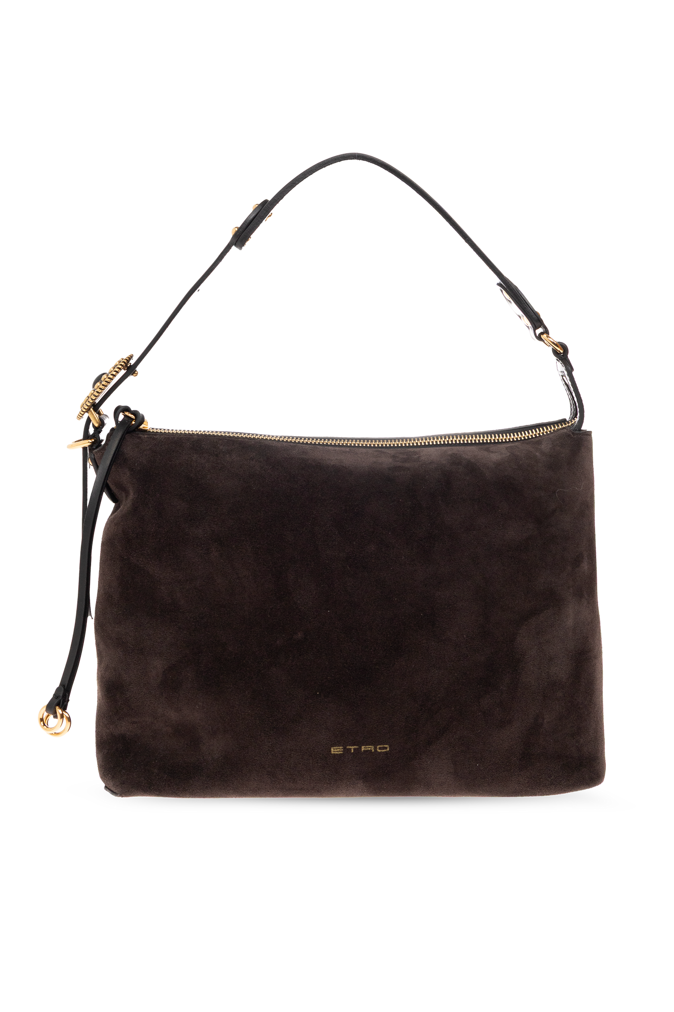Etro Zamszowa Torba ‘Hobo M’, Kobiety, Brązowy