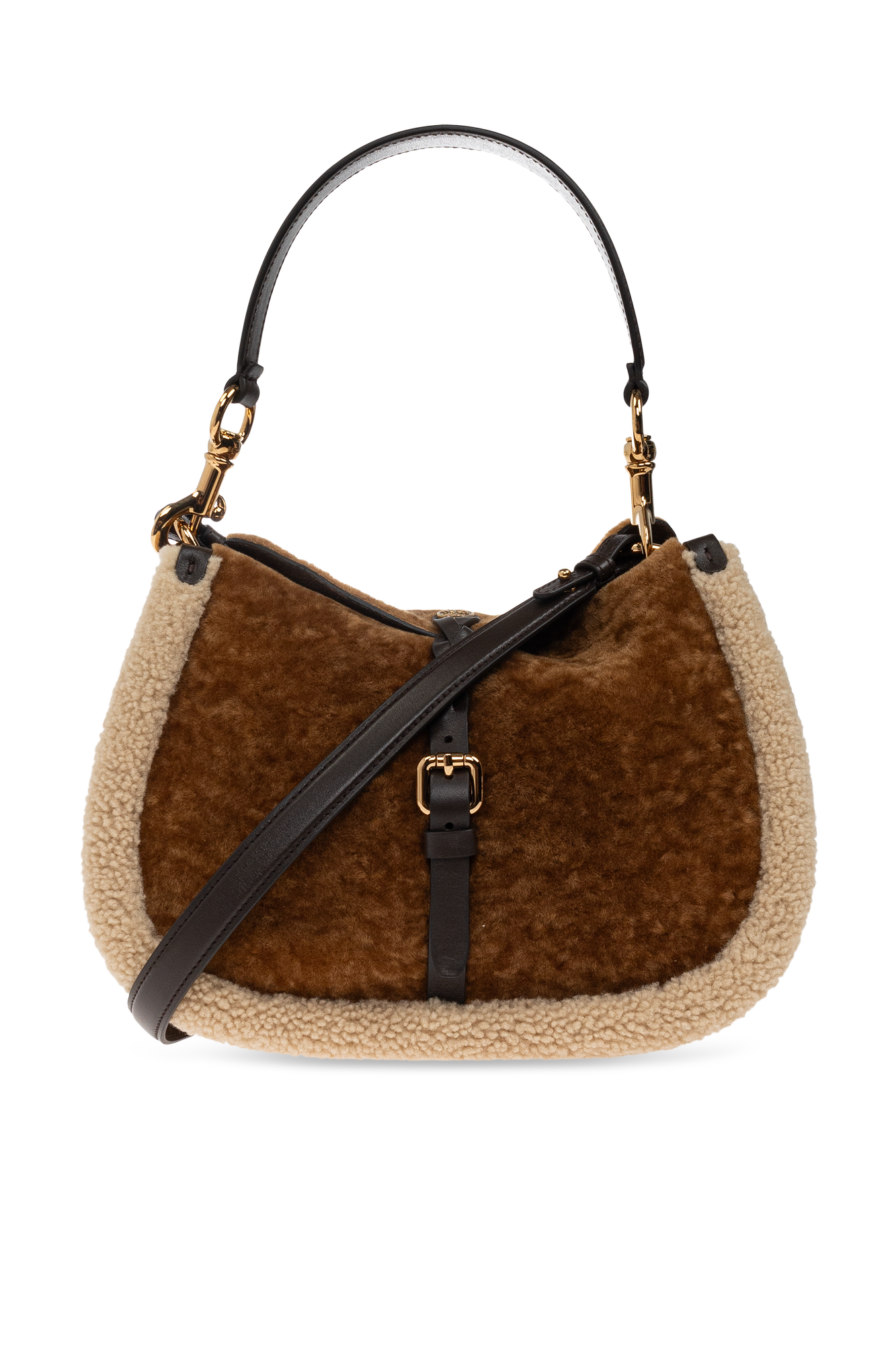 Etro Futrzana Torba ‘Pony M’, Kobiety, Brązowy