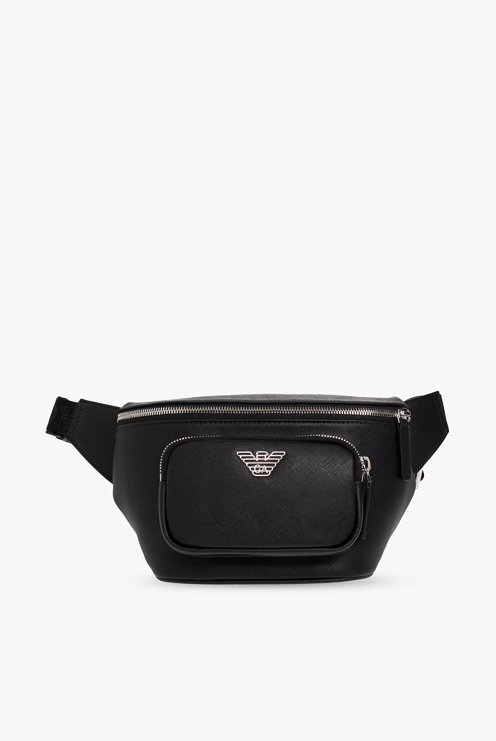 Emporio Armani Torba Na Pas Z Logo, Mężczyźni, Czarny