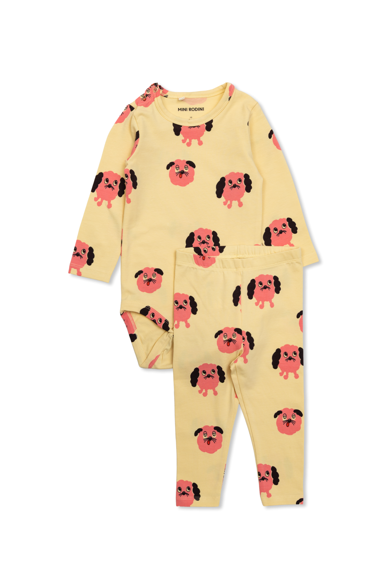 Mini Rodini Top I Spodnie, Unisex, żółty