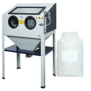 Sabbiatrice professionale SOGI S-85 + sacco 50 kg di microsfere in vetro grana 200/300