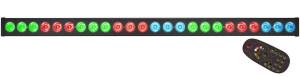 ‌Fractal Lights BAR LED 24x3W Black + pilot -...