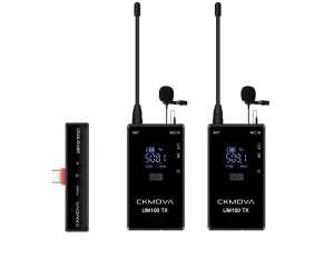 ‌CKMOVA UM100 Kit4 - podwójny bezprzewodowy ...