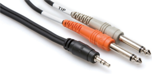 Hosa CMP-159 Kabel Breakout TRS 3,5 - 2x TS 6,3...