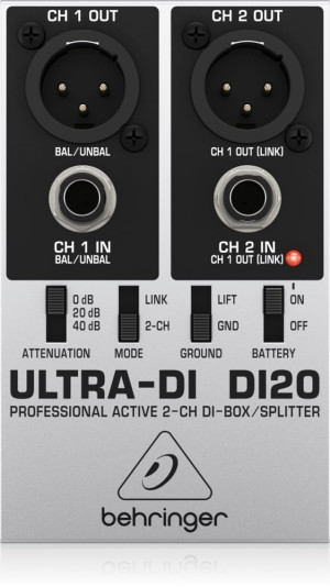 Behringer DI20 - Professional DI-Box/Splitter