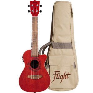 FLIGHT DUC380 CEQ CORAL - CONCERT UKULELE