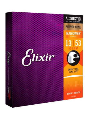 Elixir 16182 Phosphor Bronze HD Light (13-53) N...