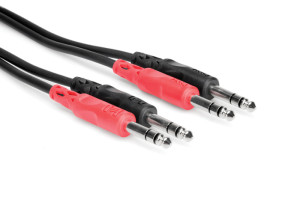 Hosa CSS-203 Kabel 2 x TRS 6,35 - 2 x TRS 6,35 3 m