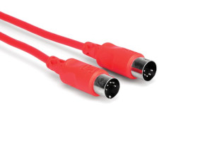 HOSA MID-305RD - Kabel MIDI 1.5m, czerwony