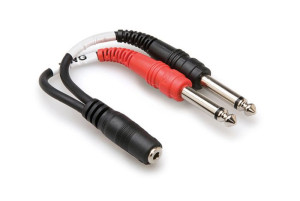 HOSA YMP-434 Stereo Breakout, TRSf 3.5mm - 2 x ...