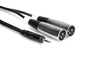 HOSA CYX-403M Kabel TRS 3.5mm - 2 x XLRm 3m