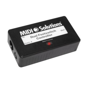 MIDI SOLUTIONS- DUAL FOOTSWITCH CONTROLLER