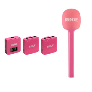 RODE Wireless GO III Pink + RODE Interview GO P...