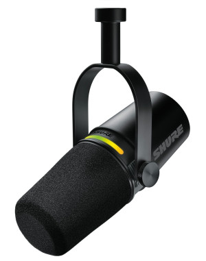 SHURE MV7+-K - Podcast microphone, XLR/USB-C, b...
