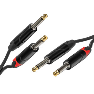 SSQ JMJM2 - Kabel 2x Jack mono - 2x Jack mono - 2m