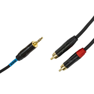 SSQ MiJRCA1 - kabel mini jack stereo - 2xRCA - 1m