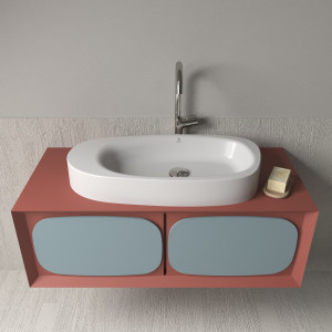 Elba washbasin - Gloss- kamienny kompozyt