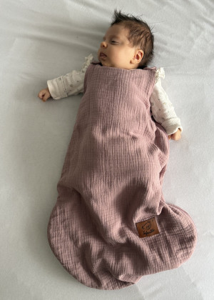 Śpiworek do spania muślinowy lekki LIGHT BABY SOFT
