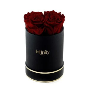 Burgundowe wieczne róże czarny średni flower box Infinity Rose