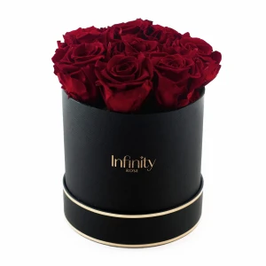 Burgundowe wieczne róże czarny duży flower box Infinity Rose